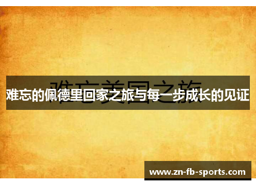 难忘的佩德里回家之旅与每一步成长的见证